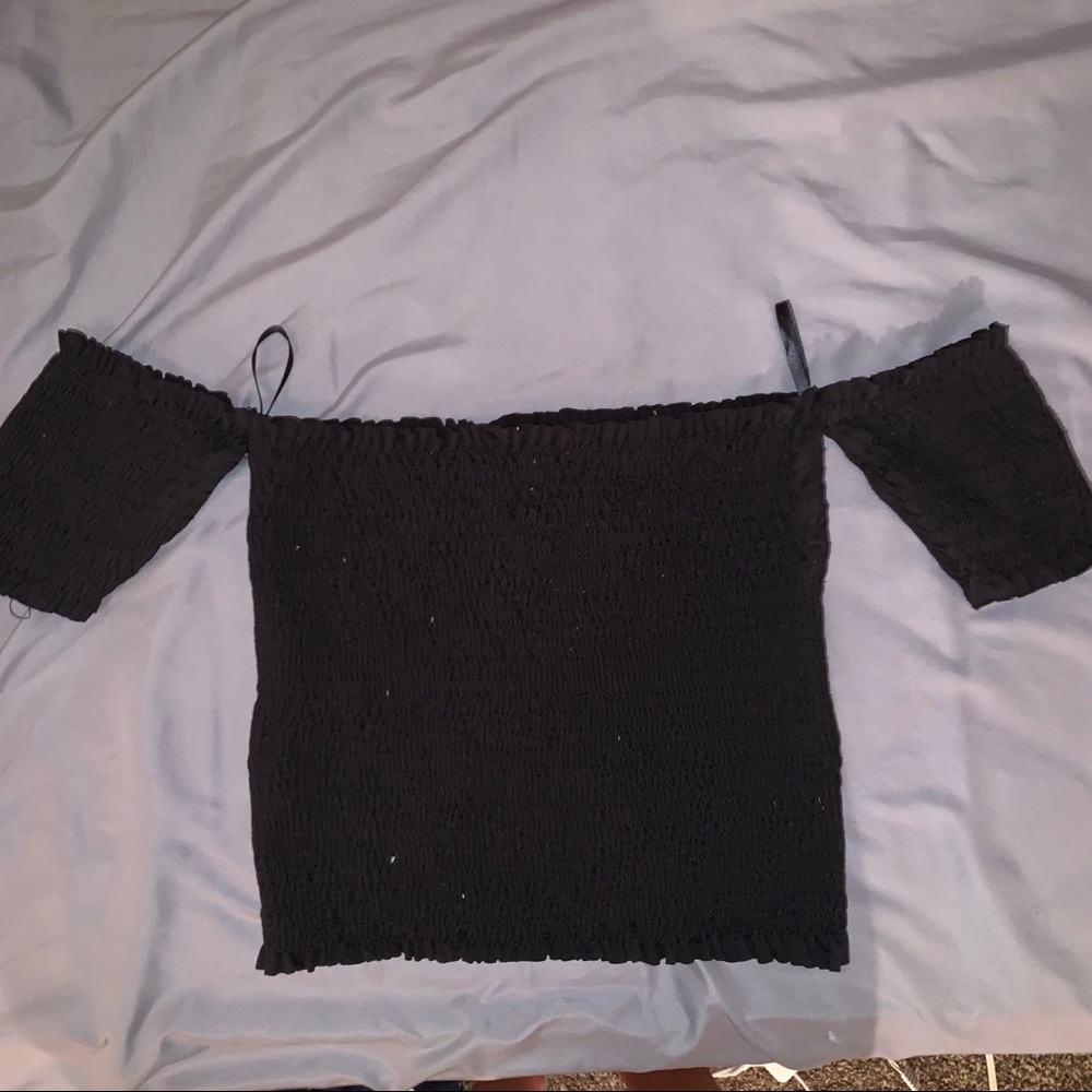 Smocked Off the Shoulder tee